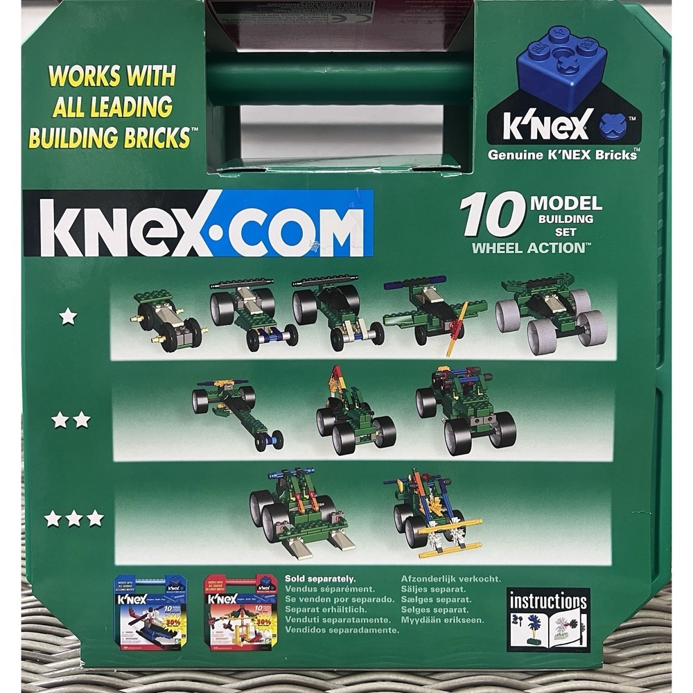 2 K'NEX 10 Model Building Sets Fun Rides & Wheel Action w/ Cases Factory Sealed - Picture 5 of 10